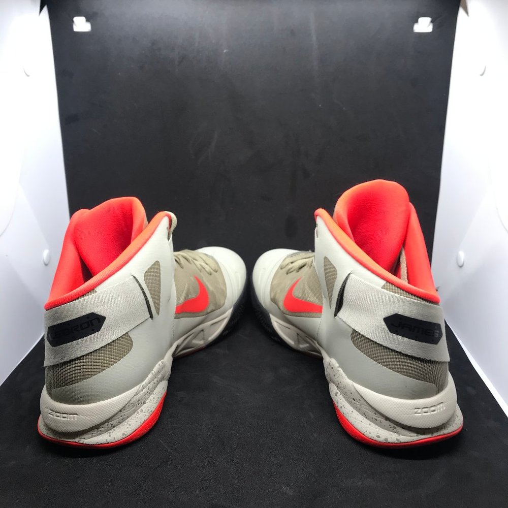 Nike Zoom LeBron James Soldier VI 6 Men's Sz 9.5  Crimson/Beige Shoes 525015-010 - Picture 7 of 12